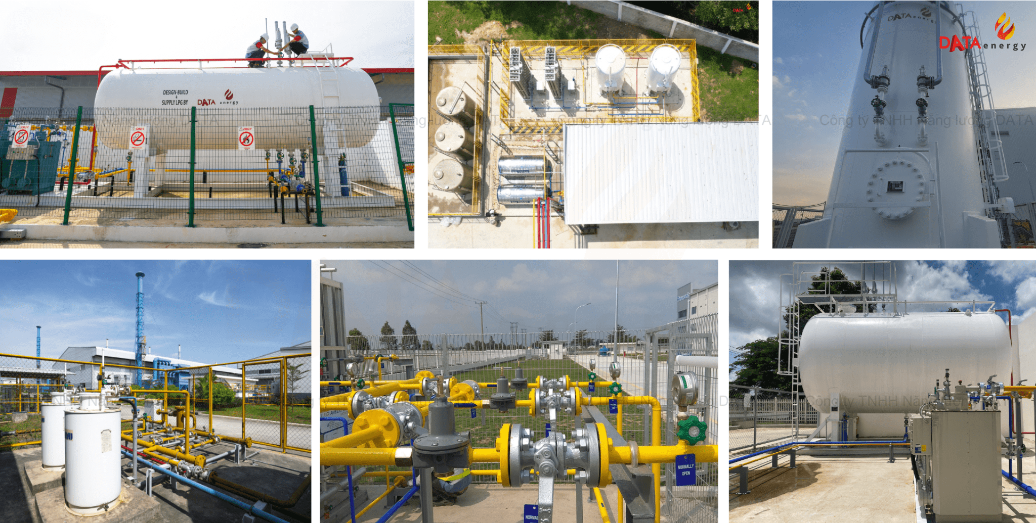 Images of some LPG stations designed and installed by DATA Energy.